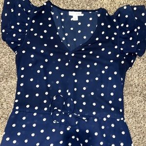 Blue Polka Dot Dress